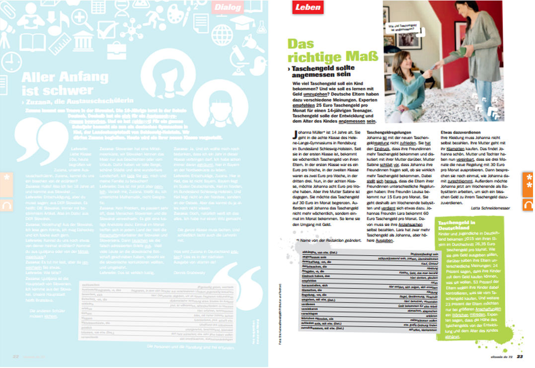 Ausgabe Nr. 72, Seite 23 vde72 Seite23 Taschengeld