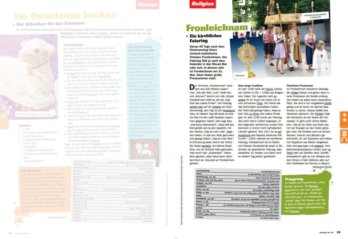 Ausgabe Nr. 76, Seite 15 vde76 Seite15 Fronleichnam