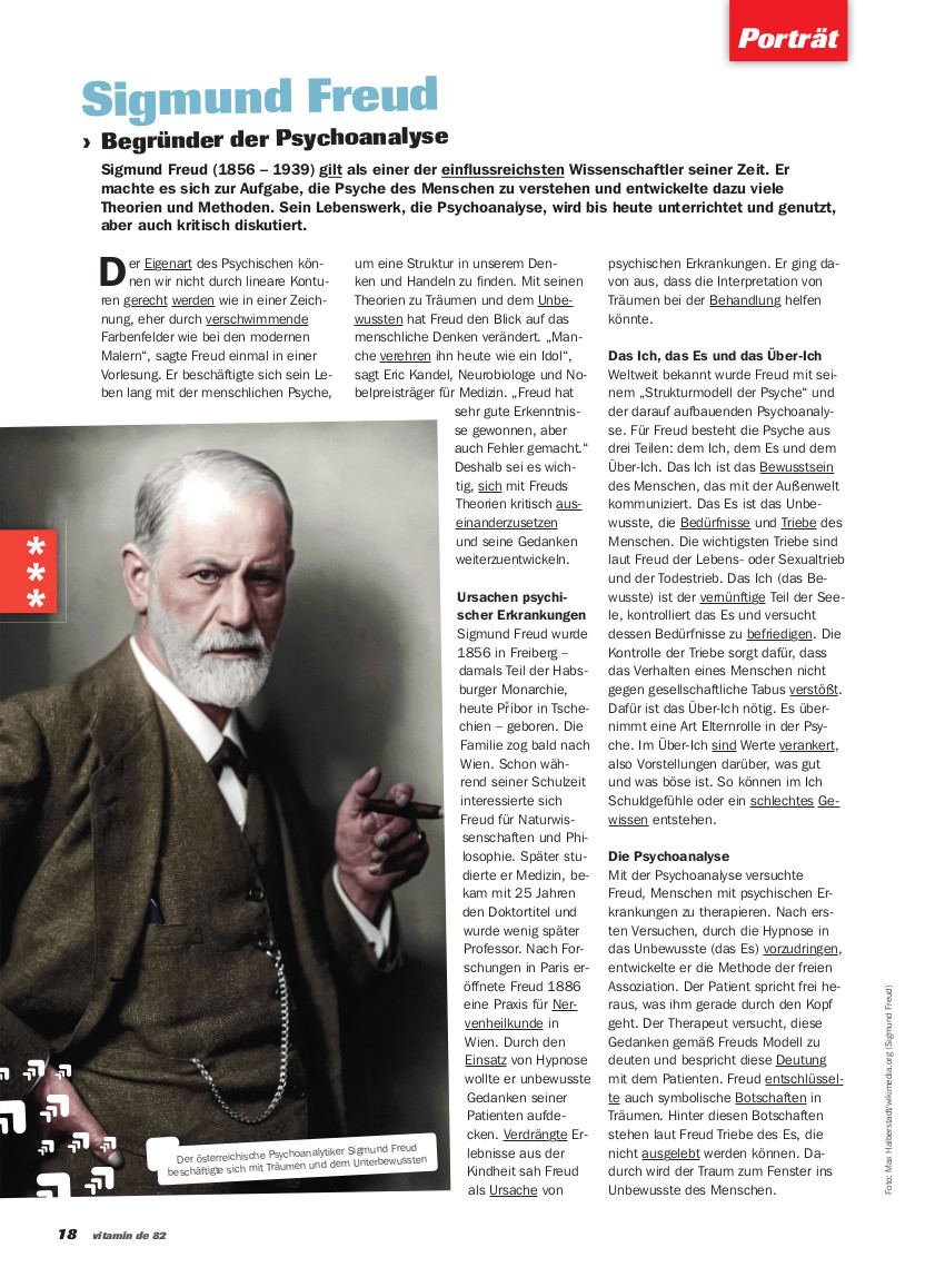 vde82 Portraet Sigmund Freud